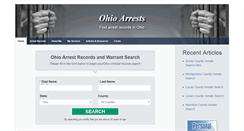 Desktop Screenshot of ohioarrests.org